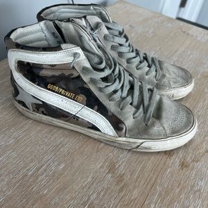 Golden Goose Slide High-Top Sneakers - Camouflage
